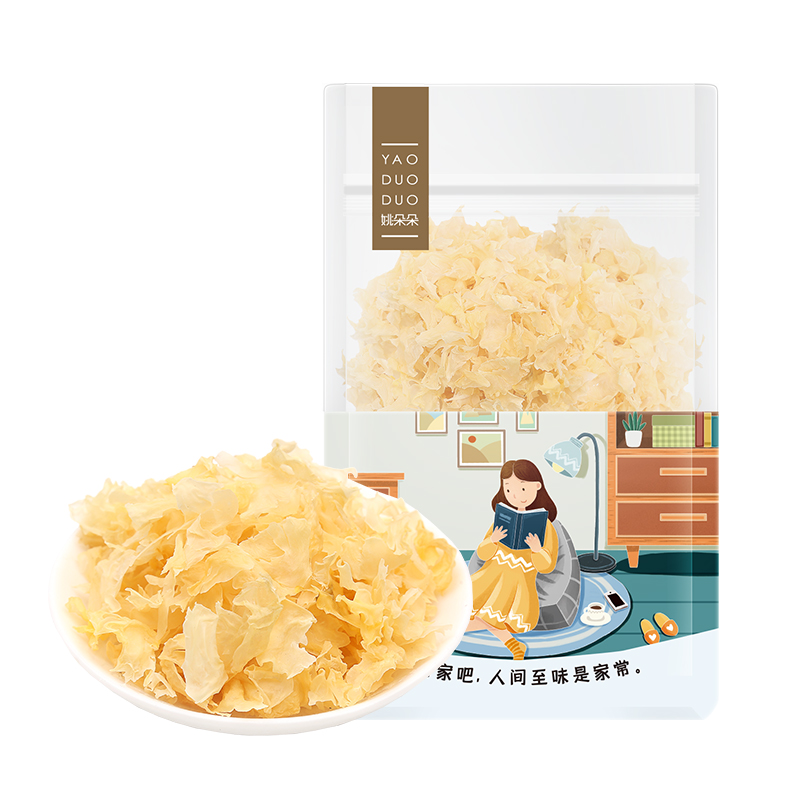 YAO DUO DUO/姚朵朵银耳花叶60g*3包
