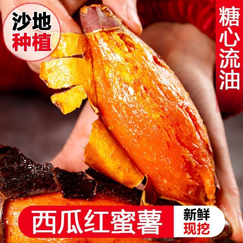 超甜沙地蜜薯新鲜红薯黄心板栗薯糖心番薯红心西瓜红山芋地瓜批发