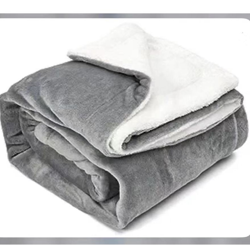 果妈宠粉浮力新款双面绒双色盖毯礼盒(130cm*160cm)D3702