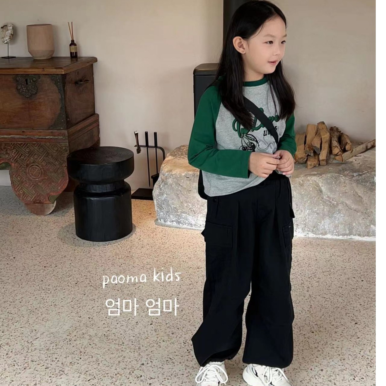 泡妈童装2023秋季儿童男童女童休闲百搭工装裤31015