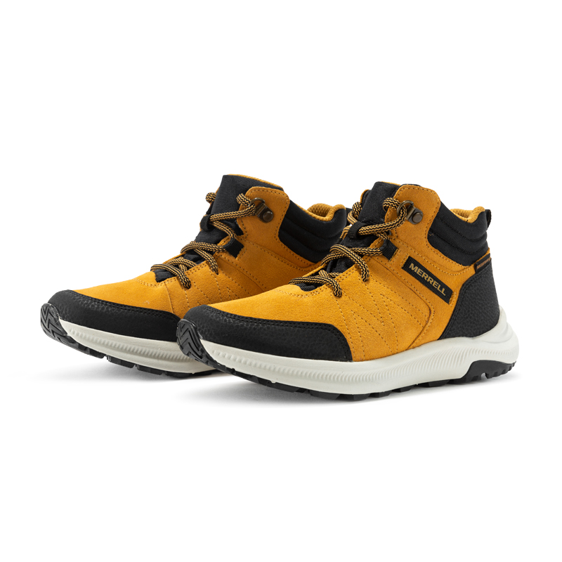 MERRELL迈乐户外运动童鞋GREYLOCK中帮秋冬登山舒适冬季保暖徒步