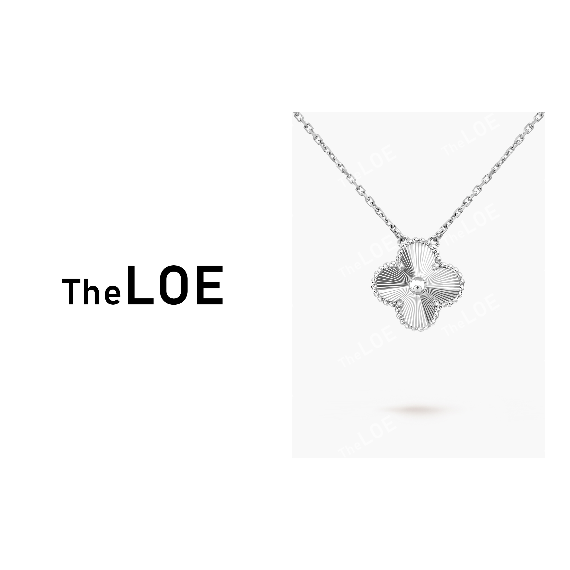 TheLOE/ 时尚百搭简约四叶草项链#LE-0473