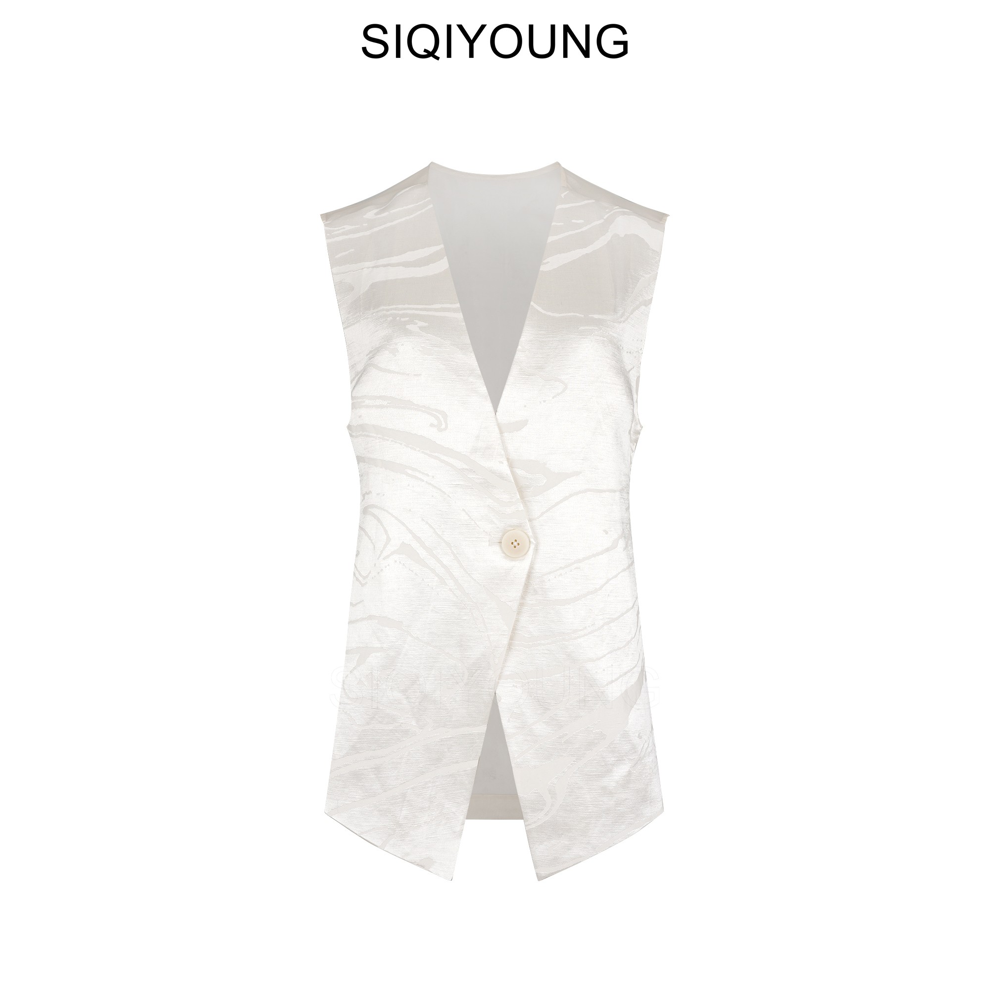 SIQIYOUNG【Maggie精选】提花拼接马甲