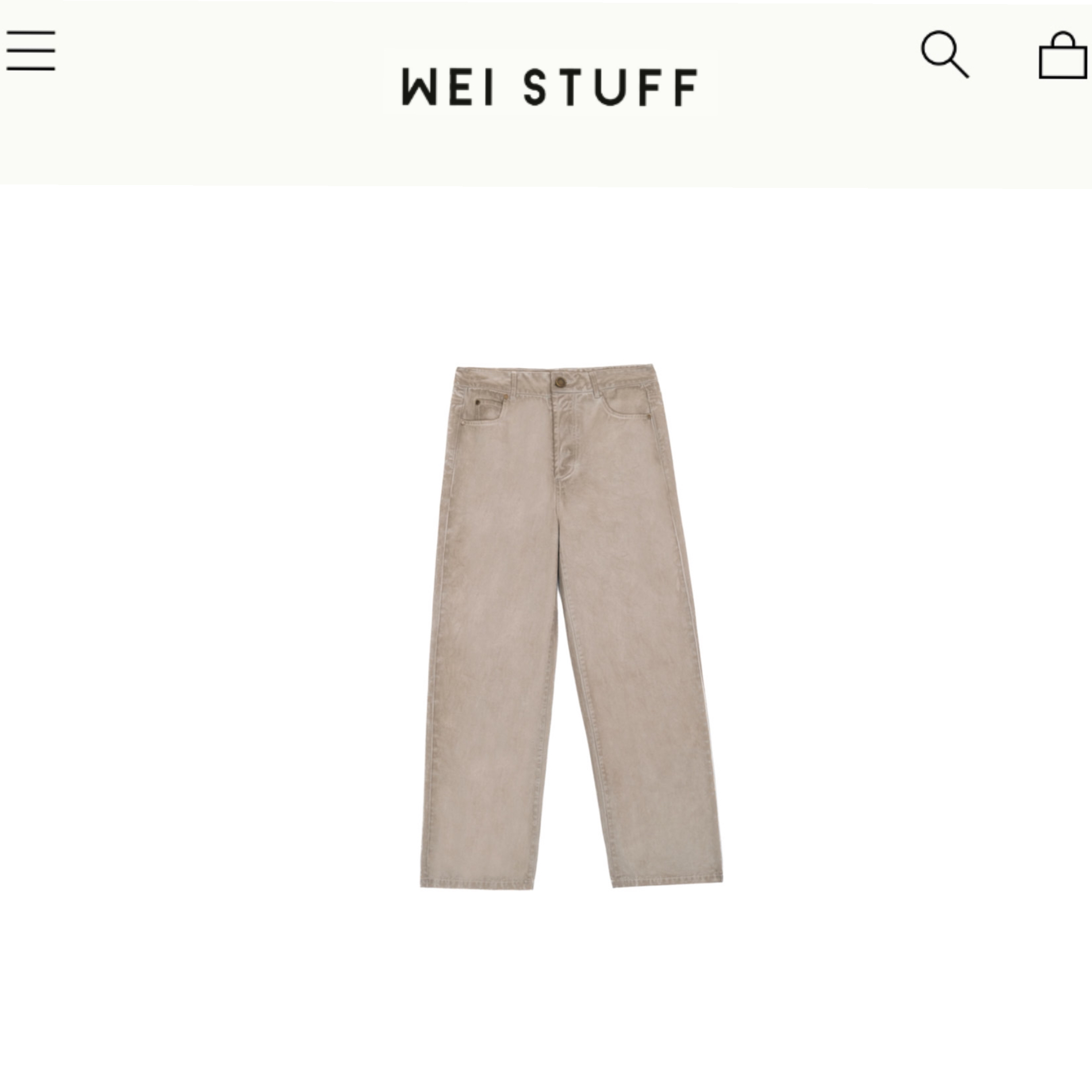 WEI STUFF  美式炒色牛仔裤 4859