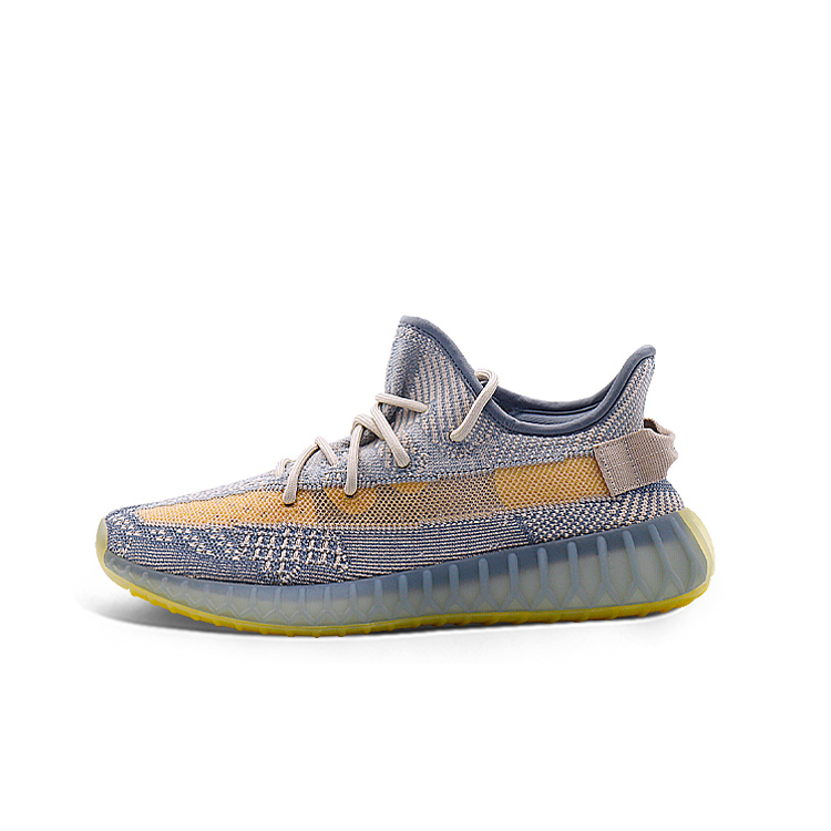 YEEZY旗舰350 灰蓝 运动休闲透气跑步鞋 男女同款