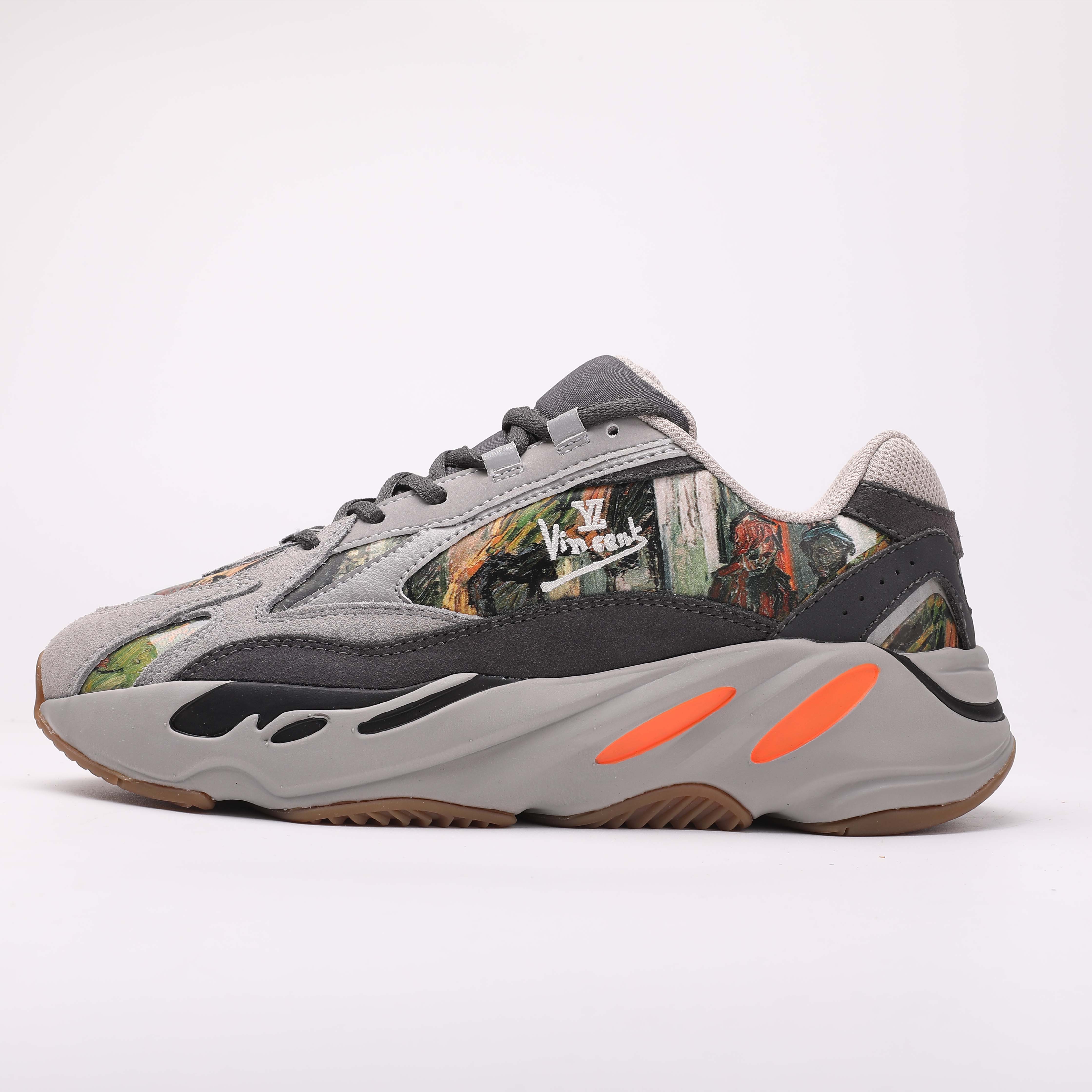 YEEZY旗舰正品新款椰子700v2黑魂黑生胶灰白色男女透气跑步椰子鞋