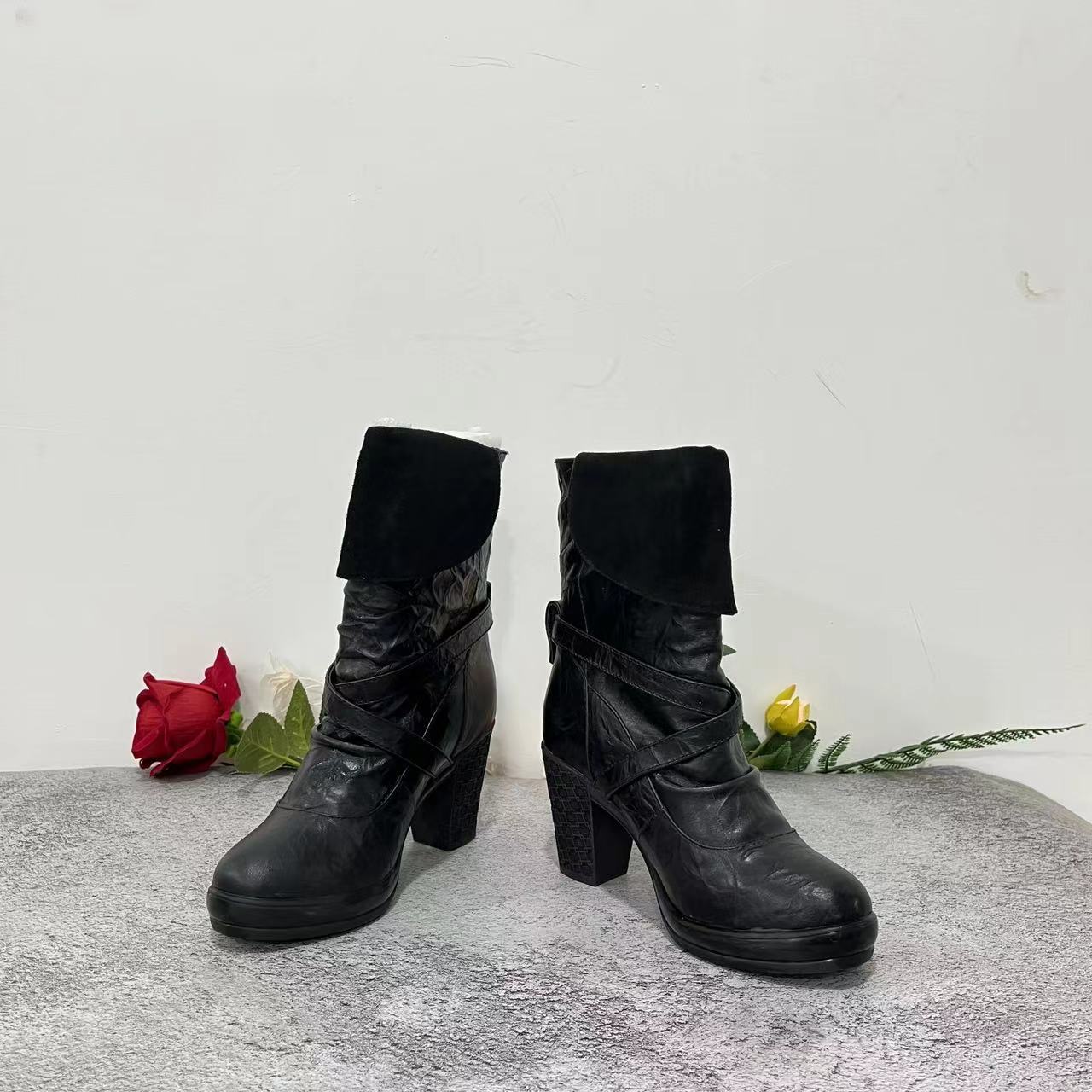 小强家女鞋  森家气质加绒女靴(A0030)  《小强推荐》(20E62545M)