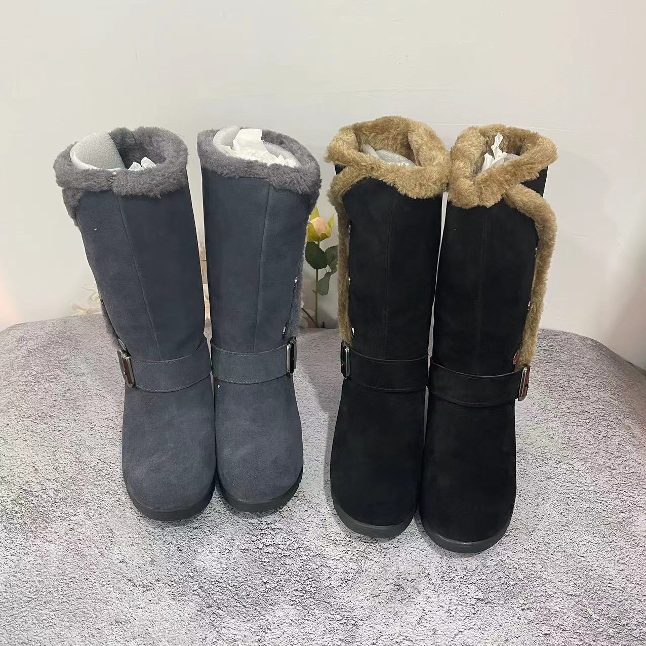 小强家女鞋  森家休闲舒适女靴(A0049)  《小强推荐》(21E36826)