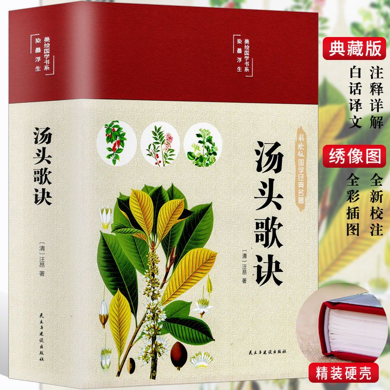 汤头歌诀布面精装彩图珍藏版美绘国学系列经典书籍常见标准使用