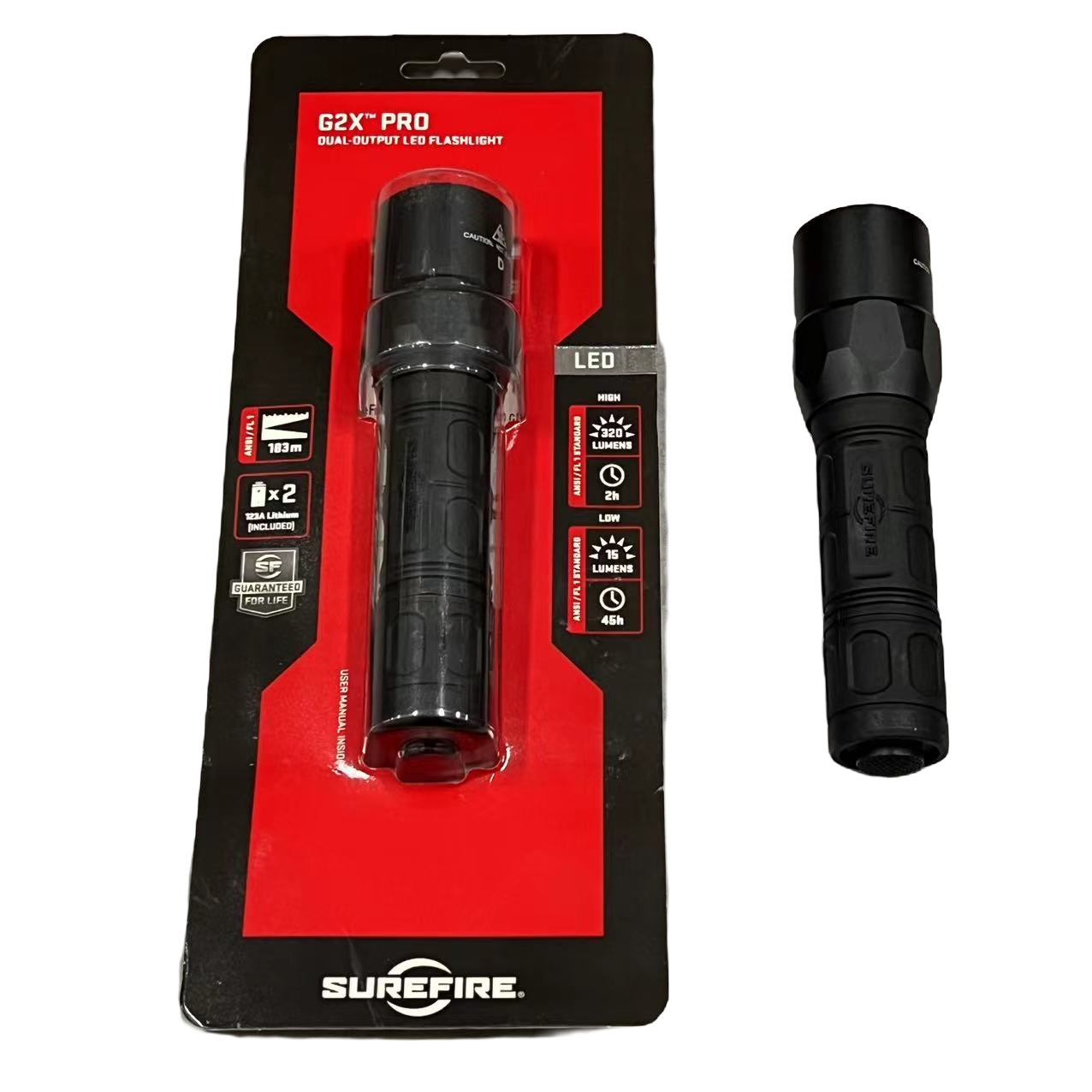 【W-238】自行研究 SUREFIRE G2X PRO手电筒