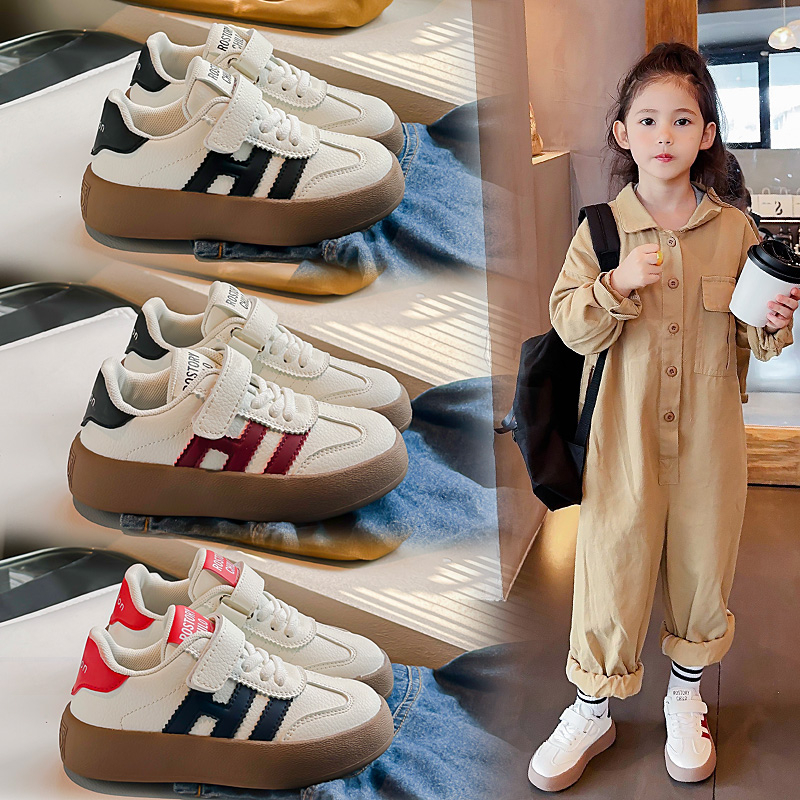 悠悠耀选2023年新款儿童小白鞋板鞋复古运动鞋学生休闲德迅鞋3321