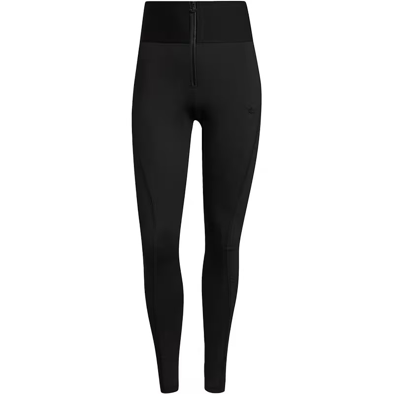 Adidas 阿迪达斯女裤拉链高腰健身训练紧身户外速干运动裤H06690
