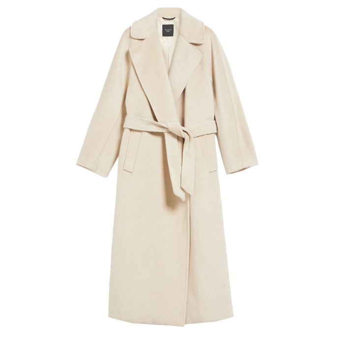 全新未使用  国现 Maxmara weekend 秋冬羊毛混纺长款大衣TEMPERA