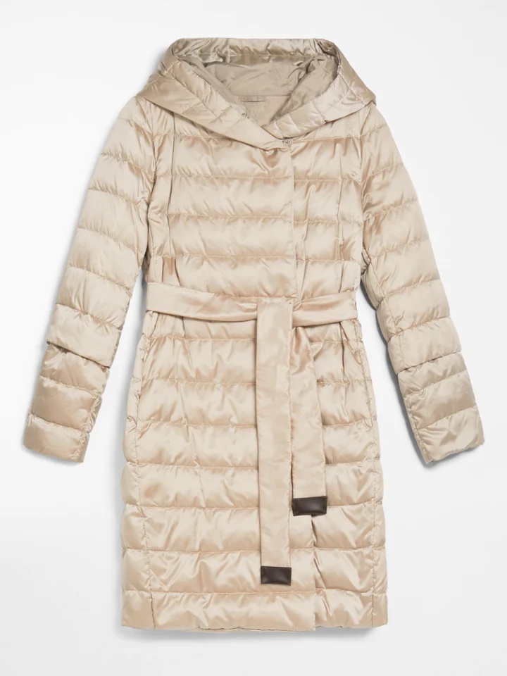 全新未使用  国现 MaxMara TheCube 腰带双面连帽羽绒外套 NOVEF