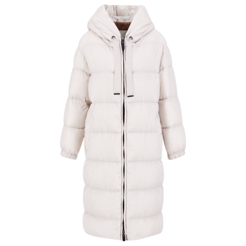 全新未使用  国现 MaxMara 长款纯色连帽拉链羽绒服 SEIPA