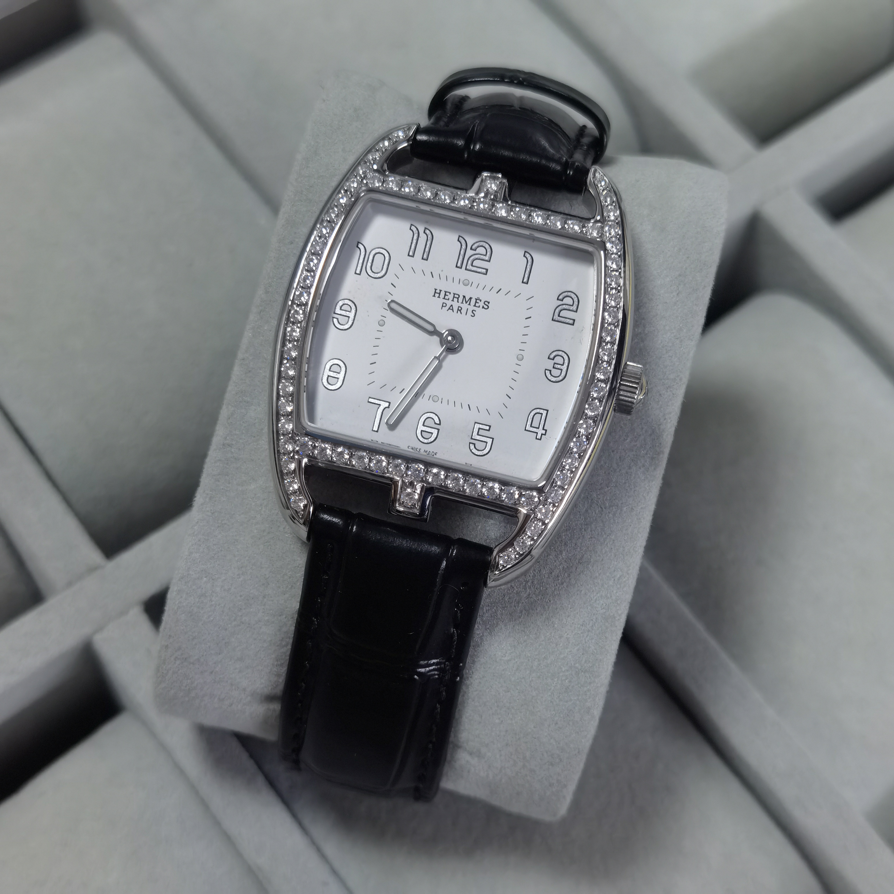 95新 Hermes/爱马仕 【六六中古】孤品手表zz048手围20表盘33mm