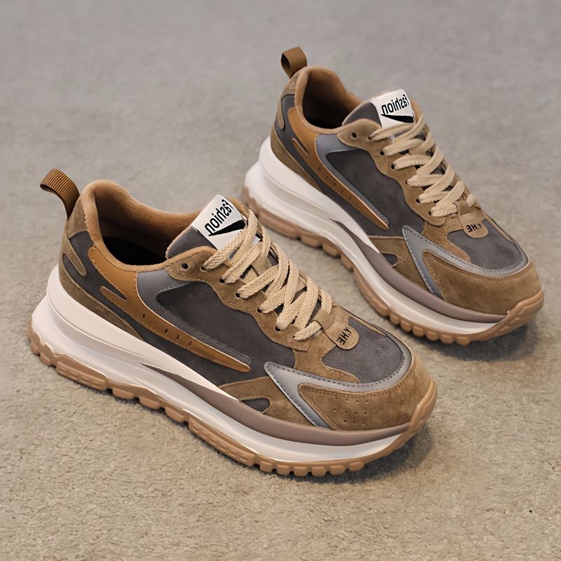 秋冬季回力休闲老爹鞋女网红跑步百搭华夫阿甘鞋厚底增高防滑潮鞋