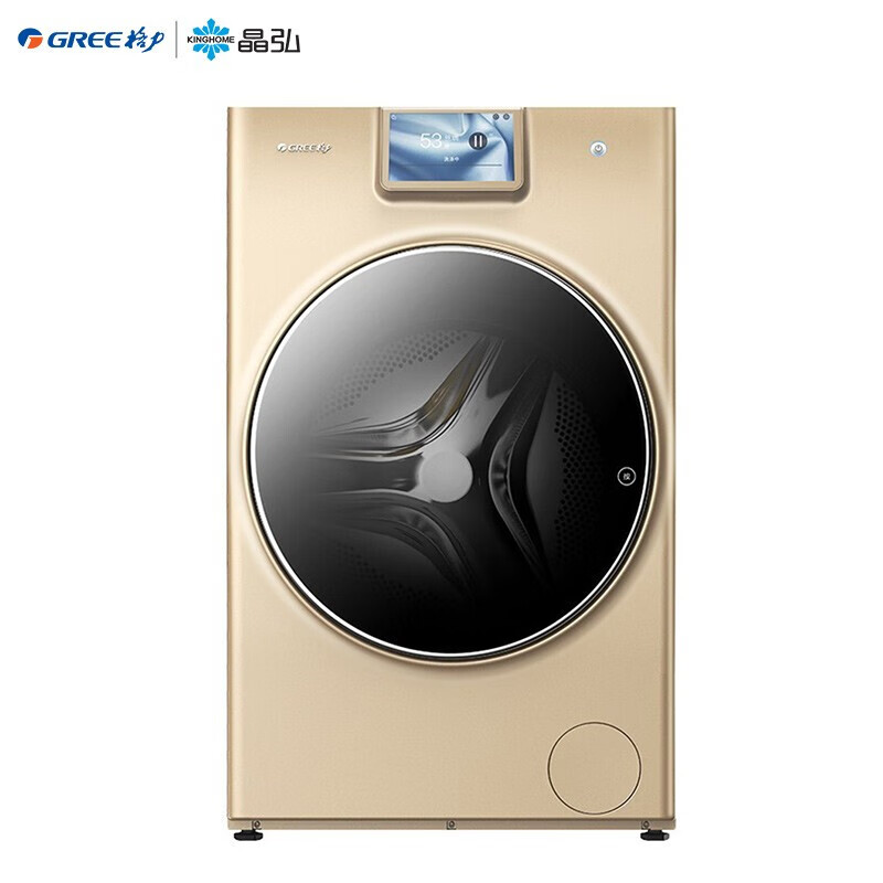 Gree/格力10KG全自动滚筒热泵洗衣机洗烘一体37℃低温柔烘体感烘干