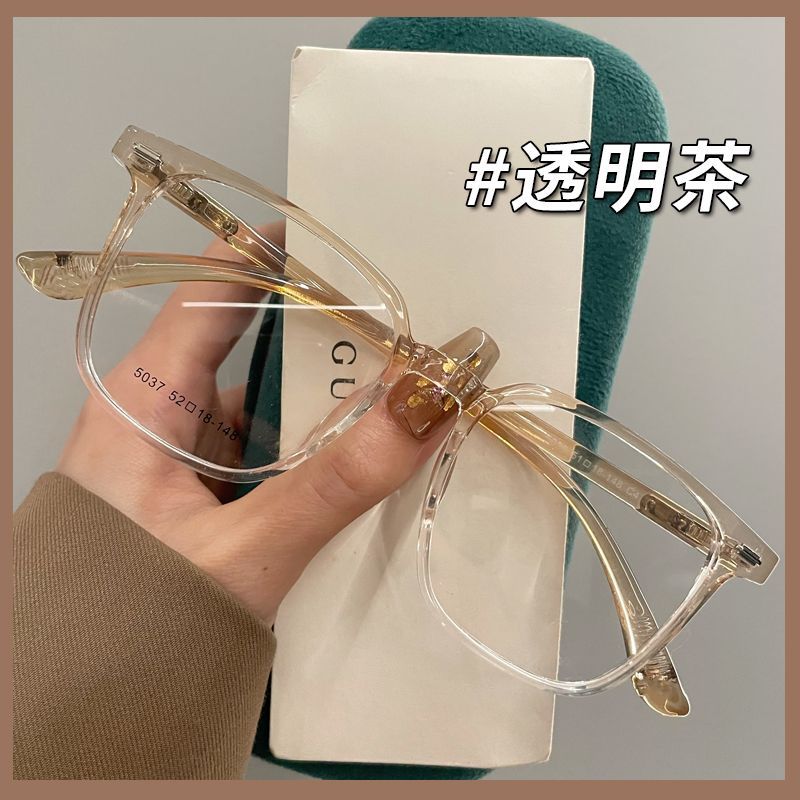 透明眼镜近视女超轻可配有度数镜片防蓝光大脸男款眼睛框镜架显瘦