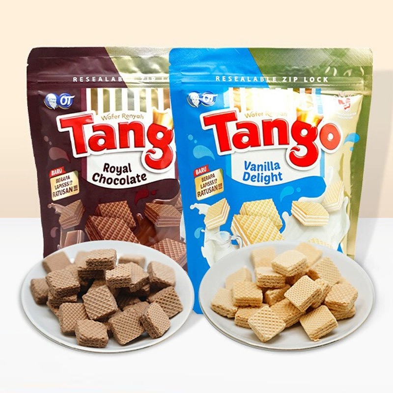 【24年3月】印尼进口Tango探戈巧克力/香草威化100g*2包