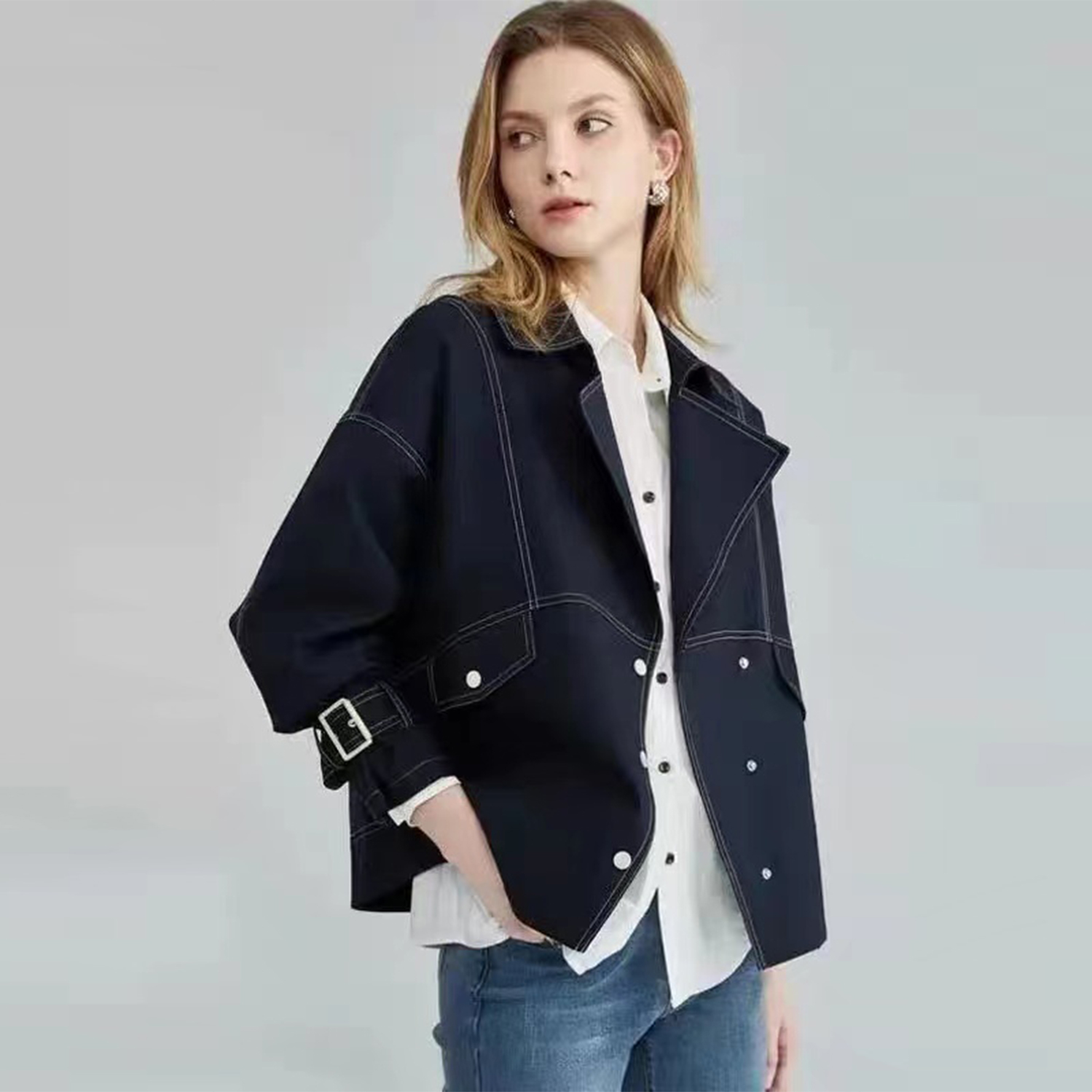 【小云总专享】高级法式气质重工外套19782