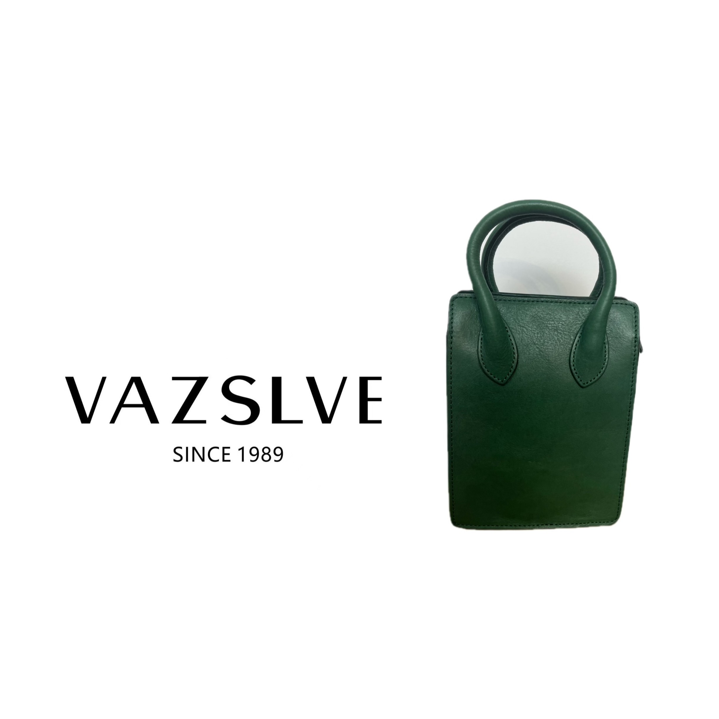 VAZSLVE/秋冬时尚复古轻奢小众斜挎精致斜挎包D70006墨绿