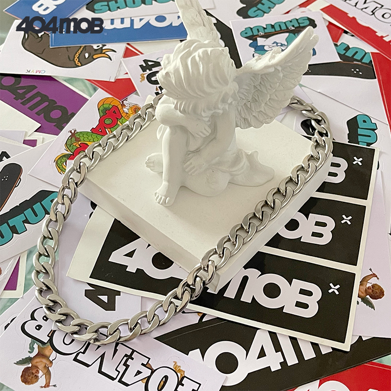 钛钢项链 404MOB 新款ins个性潮流项链锁骨链时尚百搭重工小众