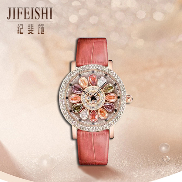 纪斐施/JIFEISHI 新款时尚彩钻系列气质轻奢精美百搭女士手表