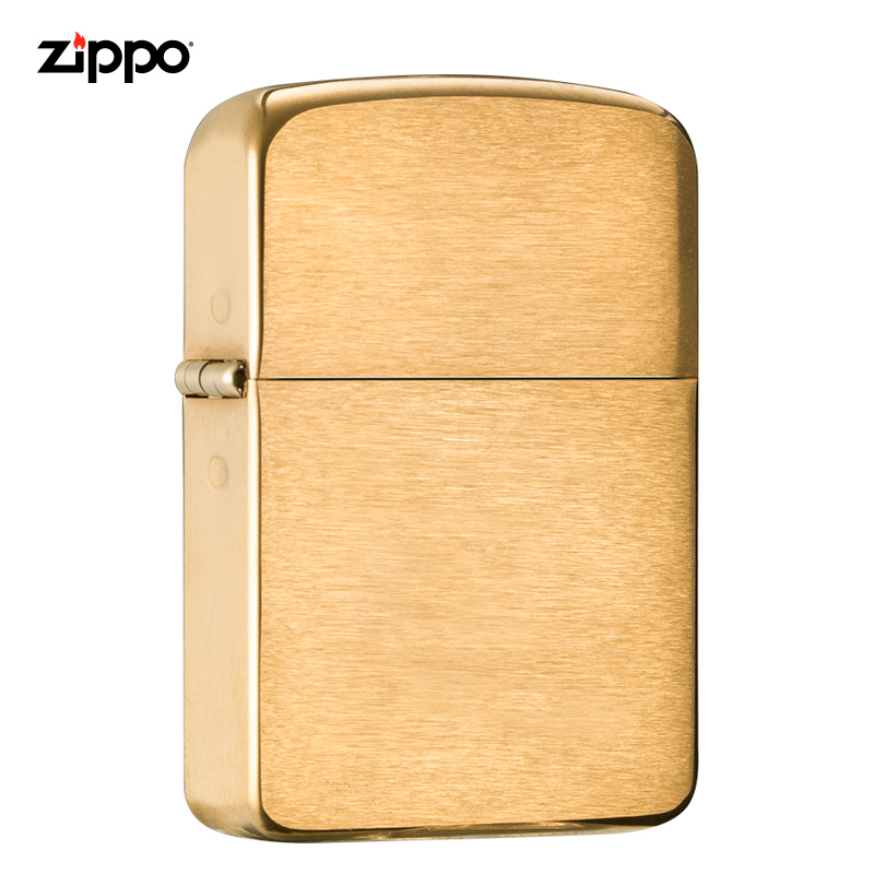ZIPPO【黄铜拉丝光板】美版原版 1941B复刻男士商务送礼生日礼物