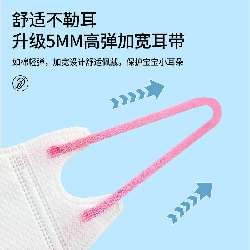 【新疆包邮】夏薄一次性儿童3D立体艾莎爱莎口罩公主防晒女孩女童