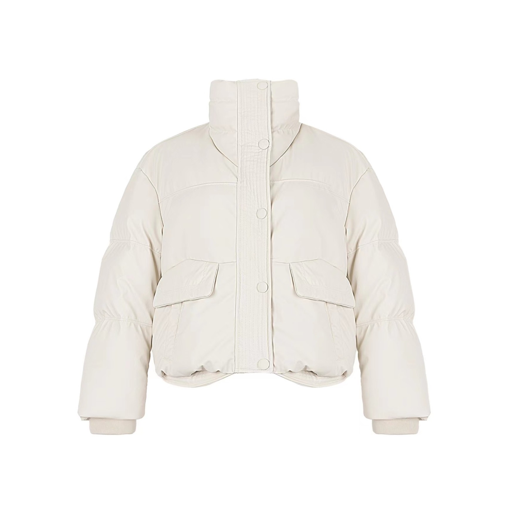 珩绣  短款蛋白皮立领休闲羽绒服外套  2023-520