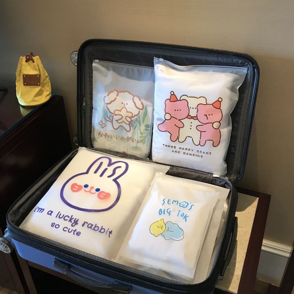 旅行收纳袋衣服衣物内衣整理包密封袋行李箱透明防水分装袋子便携