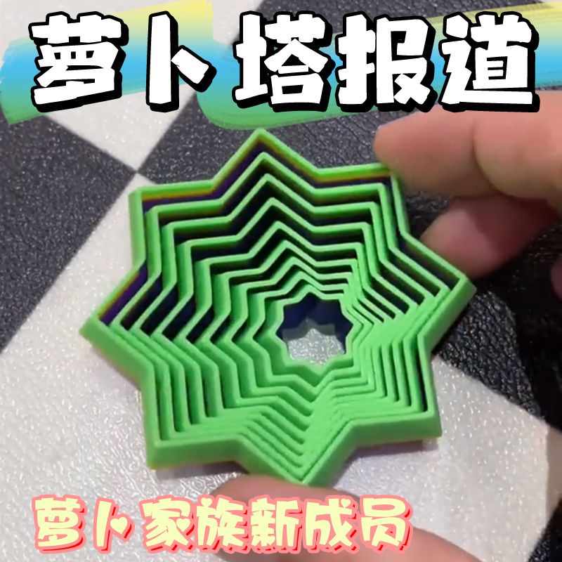 小红书同款3D魔幻星叠叠乐百变萝卜塔螺旋立体益智儿童魔方玩具