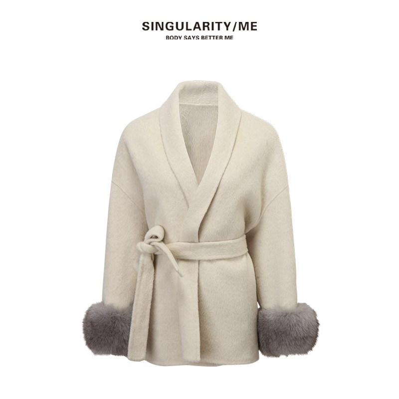 【SINGULARITY ME 】2257 高级极简阔型和风袍式绑带外套