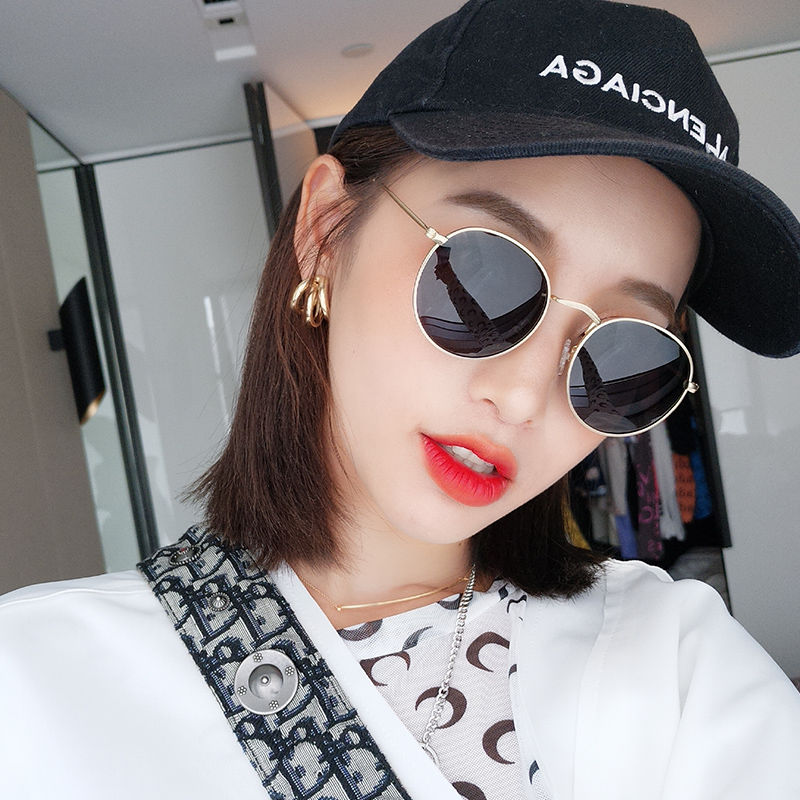 墨镜2023新款潮女夏小脸款网红太阳镜复古小框韩版潮防紫外线眼镜