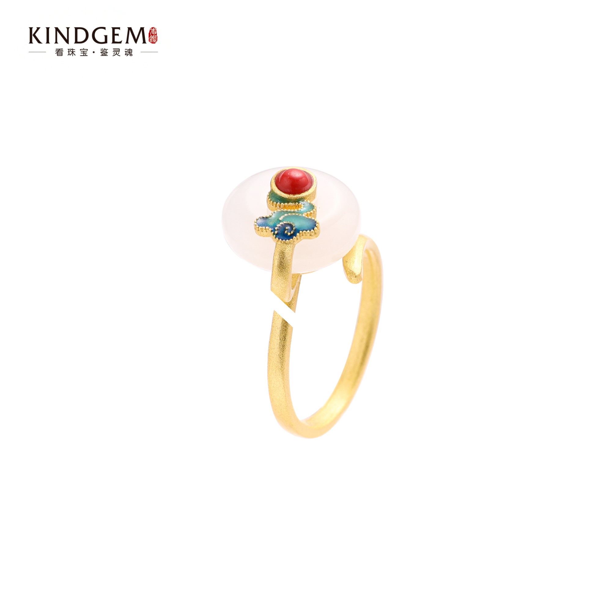 看鉴 铜合金戒指 AW62XZPC-23363新款小众经典个性古风款精致戒指