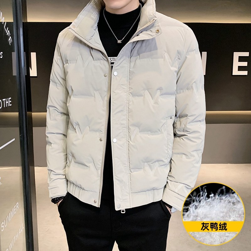 短款轻薄羽绒服男士2023年新款爆款立领帅气时尚潮保暖冬季男外套
