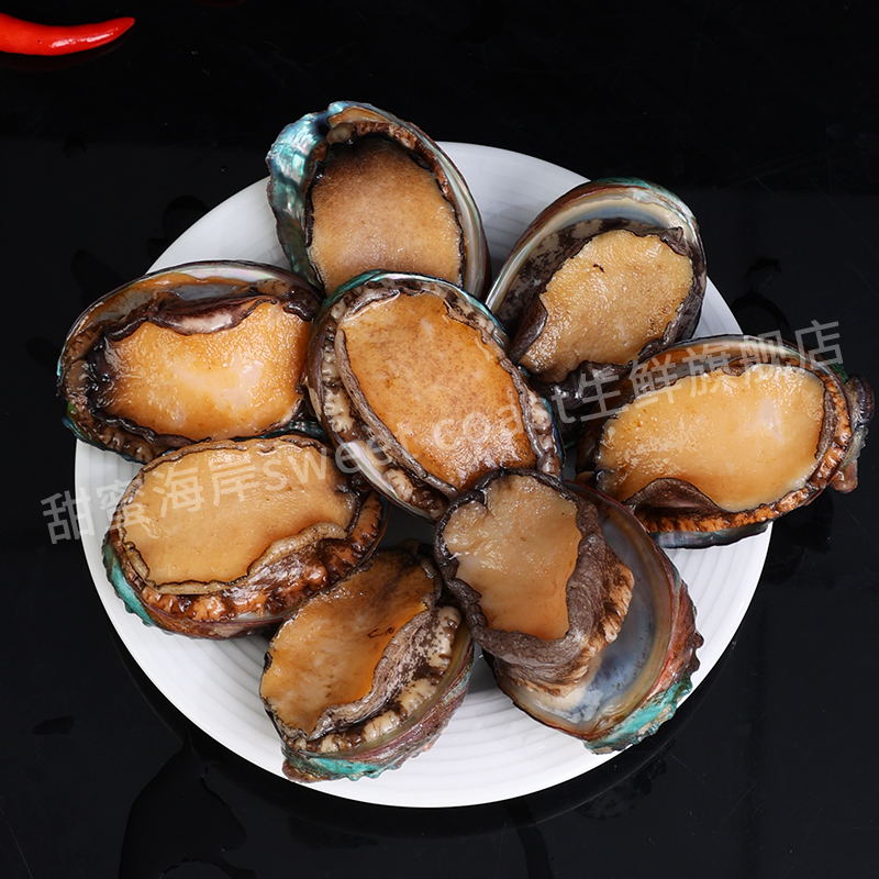 甜蜜海岸sweet coast红豆家鲍鱼美味海鲜鲜活速冻发货250g/包*2包