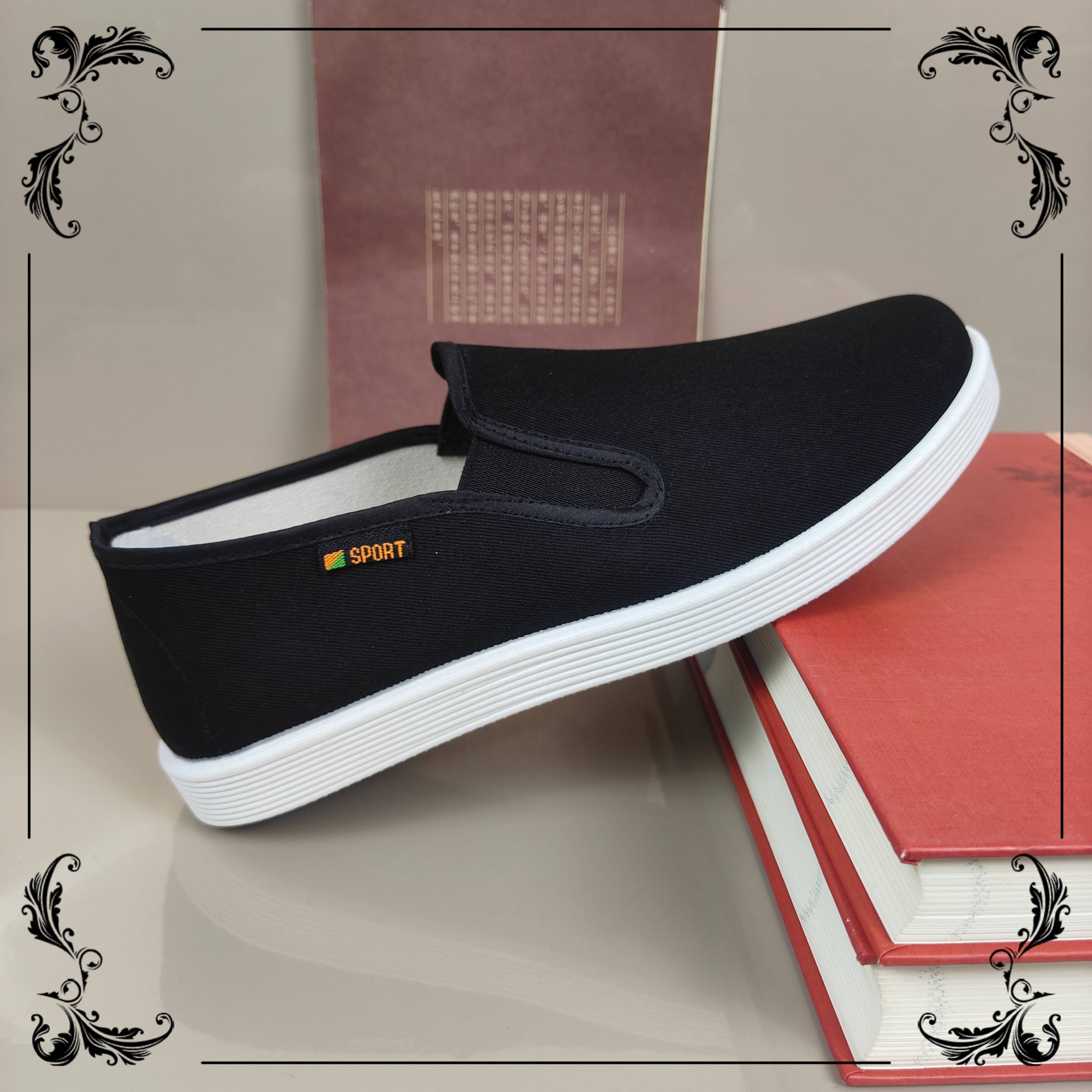 老北京布鞋 2024新款爸爸鞋休闲 一脚蹬透气防滑耐磨软底夏季轻便