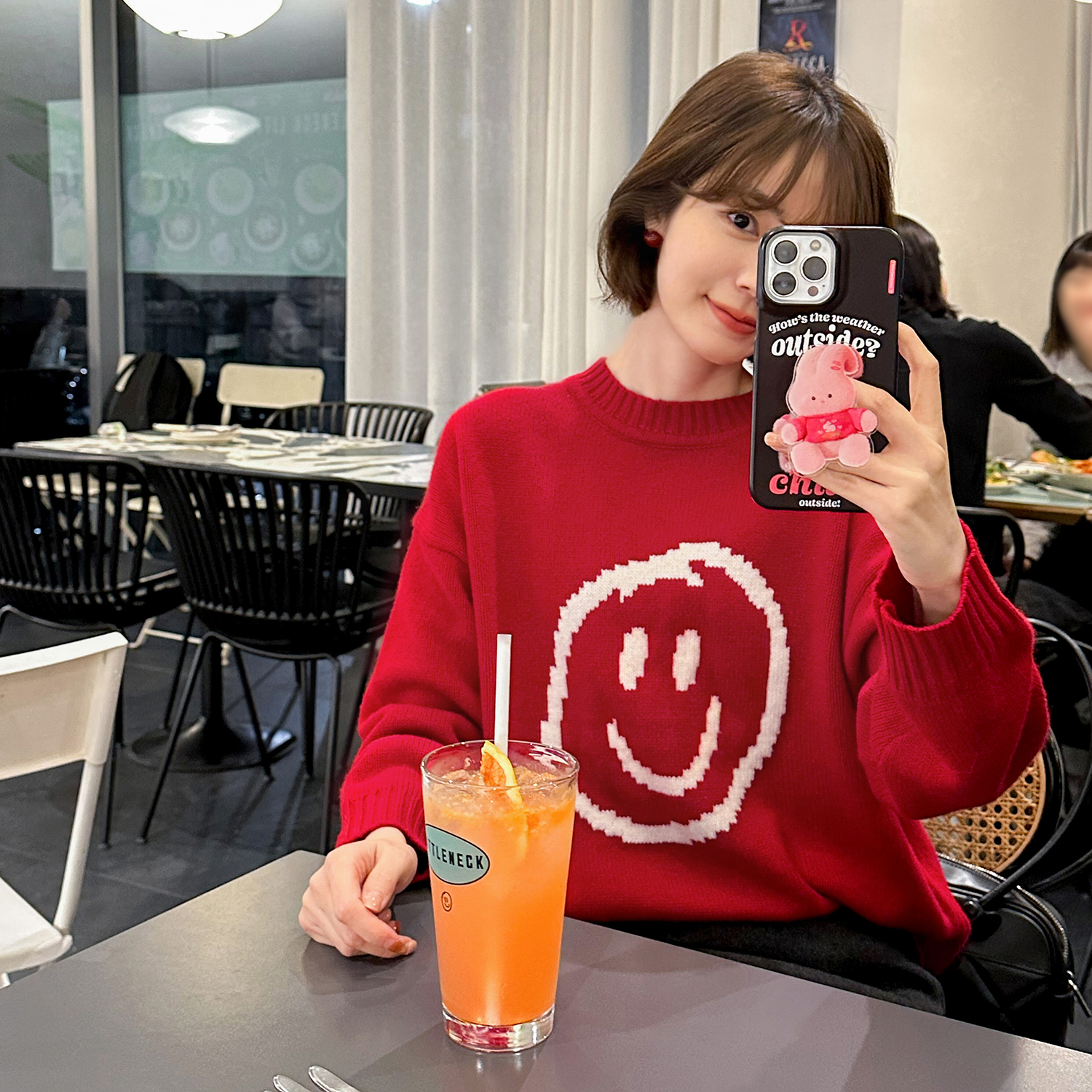 「新品」【霓虹笑脸】 笑脸毛衣FS310S029