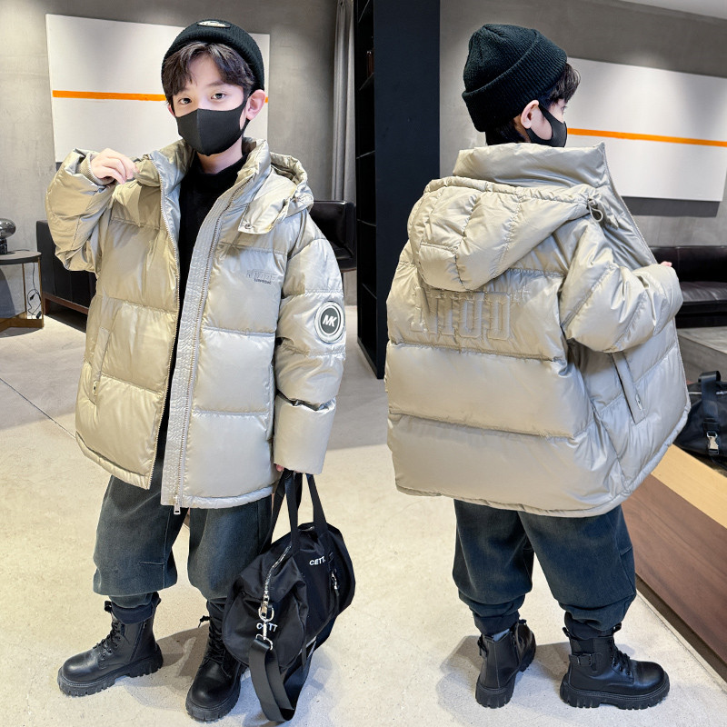 男童羽绒服冬季2023新款儿童装加厚免洗炸街男孩大童冬装保暖外套