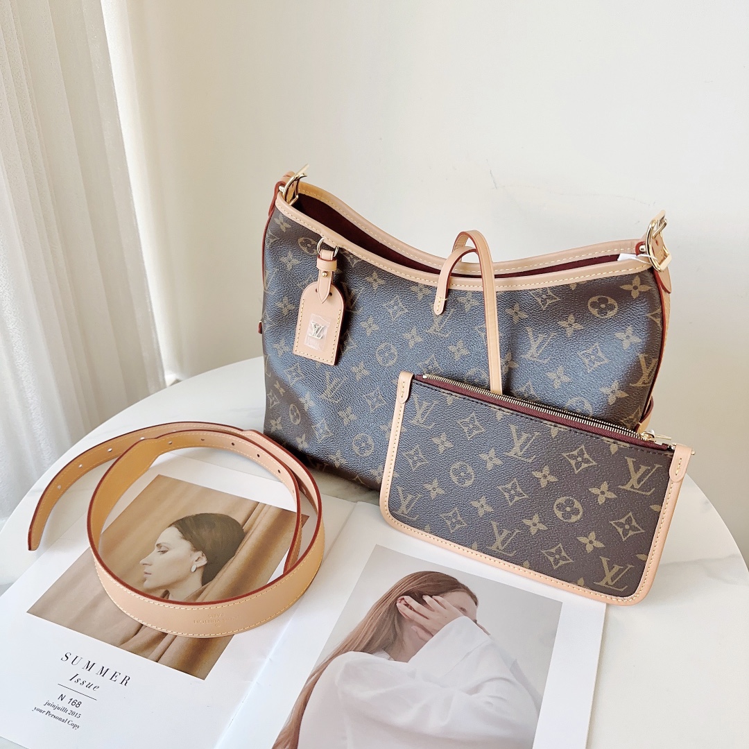 全新未使用 LouisVuitton/路易威登 LV carry all小号单肩包/严选