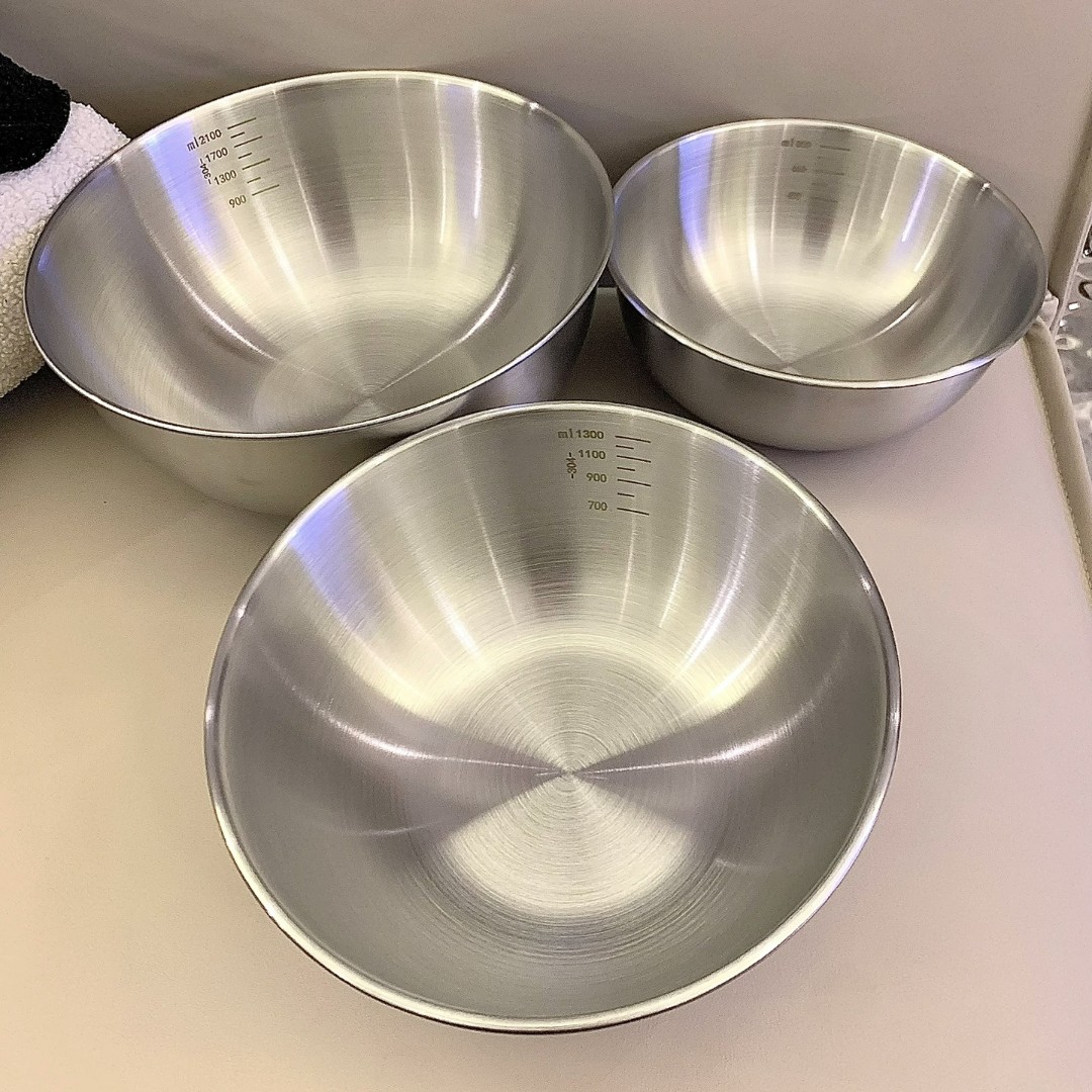 不锈钢沙拉碗冷面水果凉拌盆家用和面盆厨房韩式拌饭料理盆饭碗