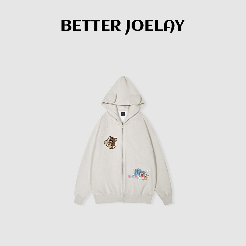 周明星 -加绒【杰瑞亲亲】SL0949款时尚连帽卫衣韩版慵懒风休闲百搭