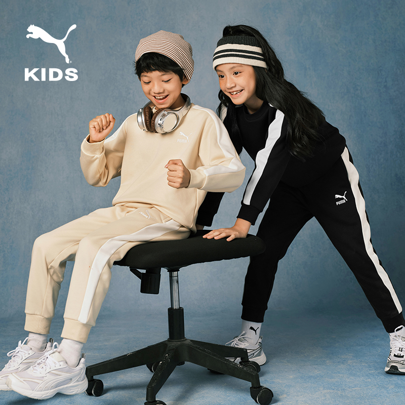 【Wojia专属】PUMA彪马官方正品 儿童秋冬加绒长袖套装353423104201
