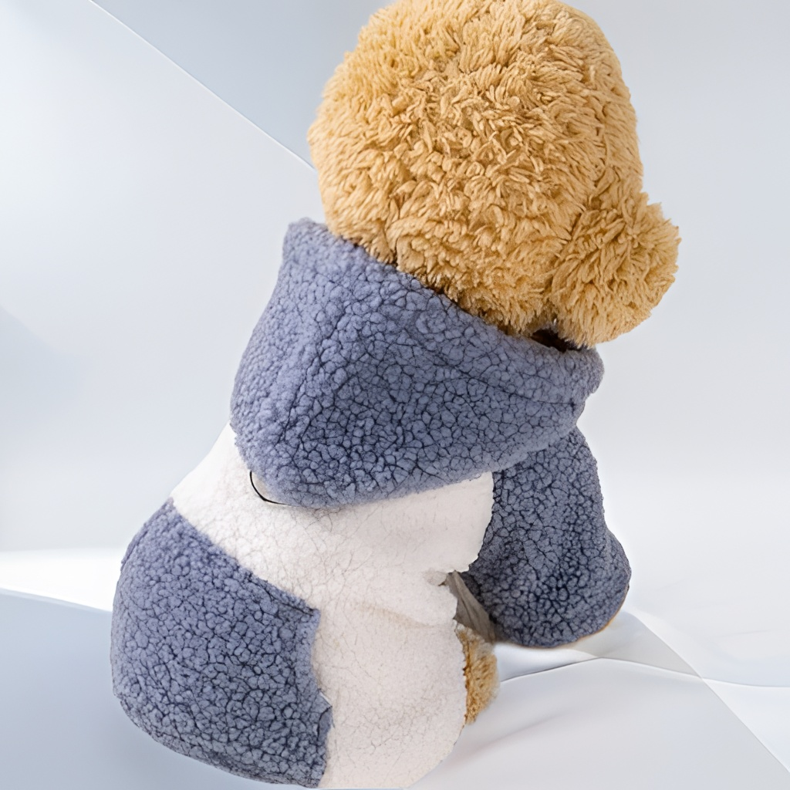 冬季加厚保暖狗狗衣服外出可牵引绒棉衣比熊网红泰迪卫衣宠物衣服