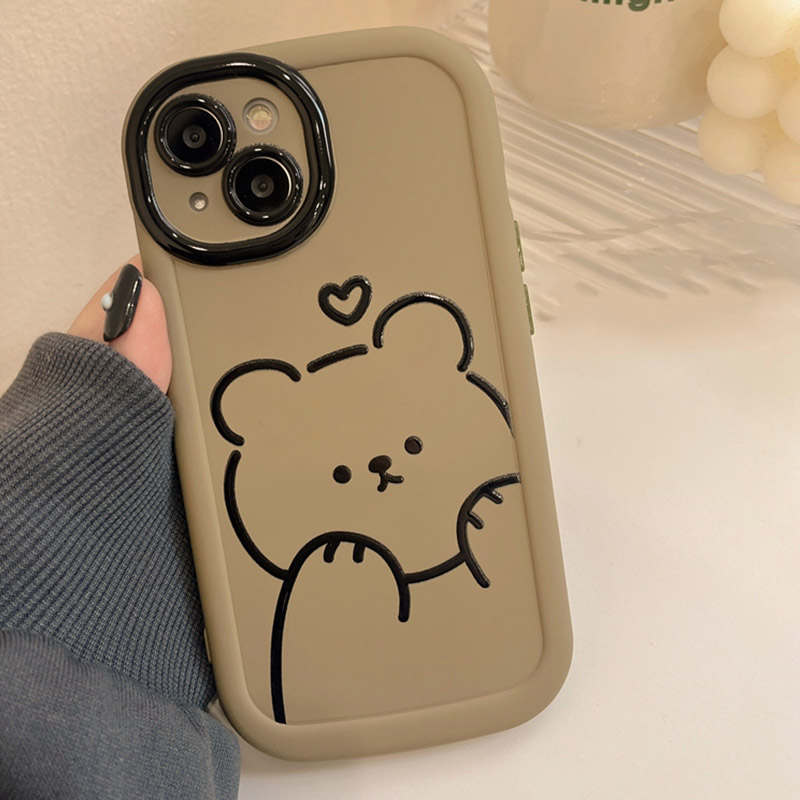 新款泡芙手机壳iPhone15pro苹果14promax/12硅胶11pro/12手机壳软