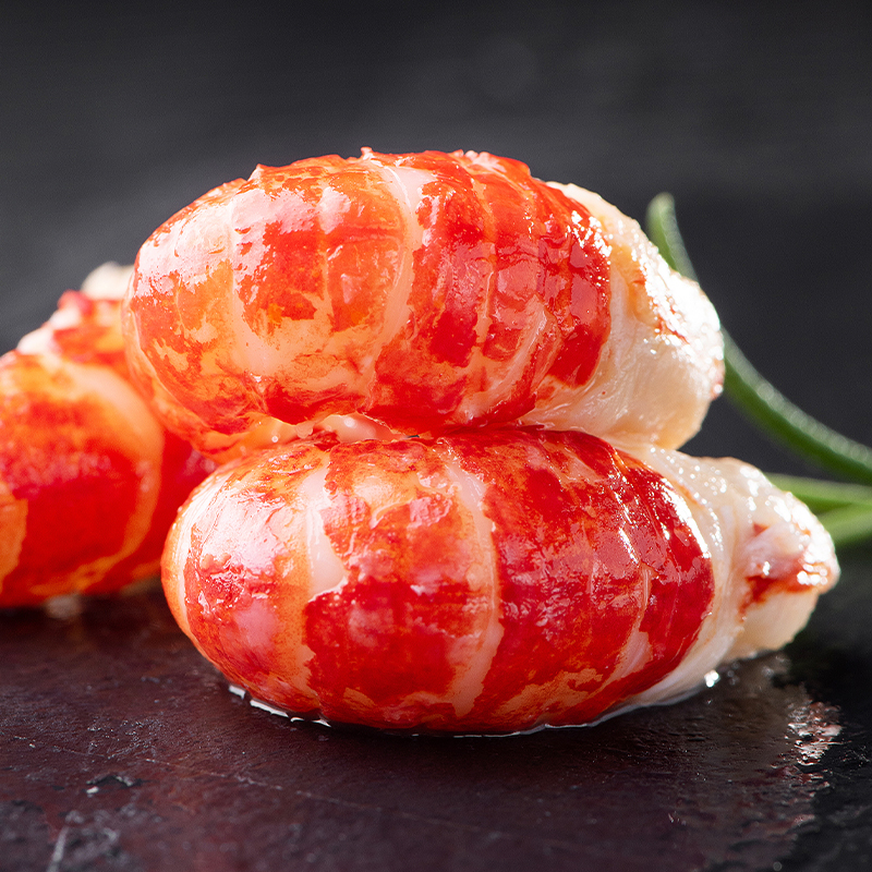 【老虾民】大特新鲜龙虾尾净重3斤/盒 每斤75只左右礼盒装