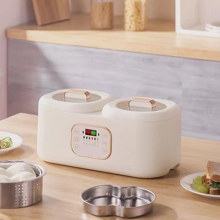白晶双胆电饭煲鸳鸯新款双锅多功能电饭锅火锅蒸煮智能预约保温