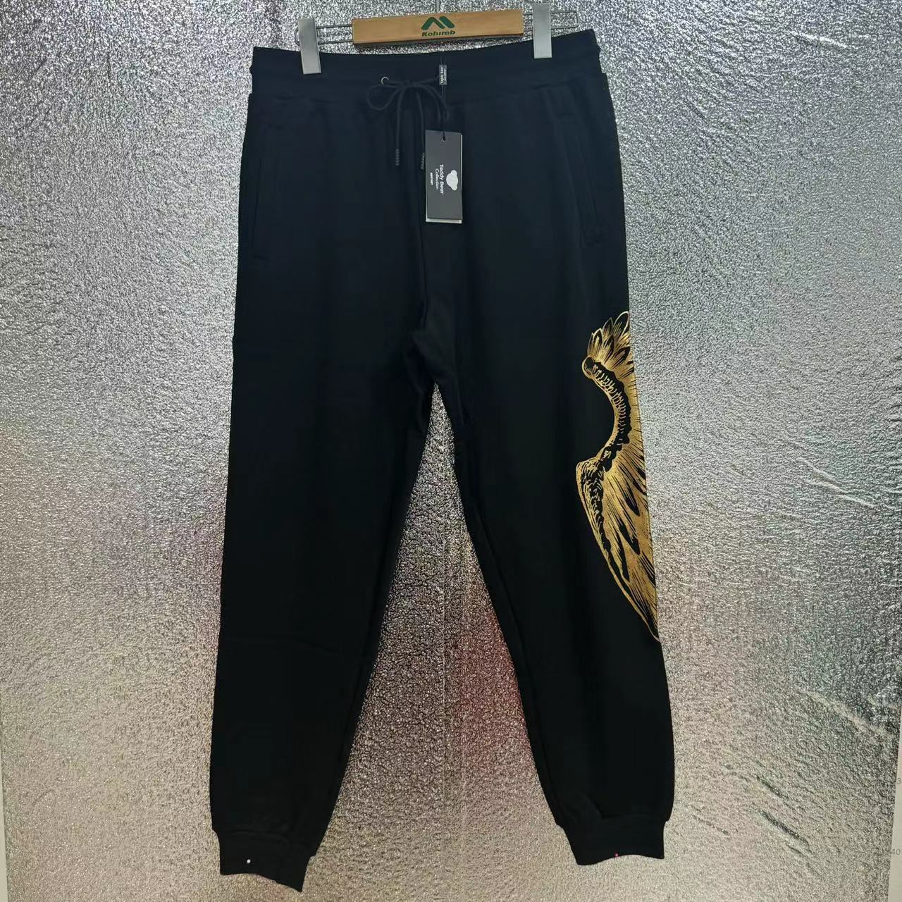 爆款新品男士宽松休闲烫金束脚裤子 160-180 4425
